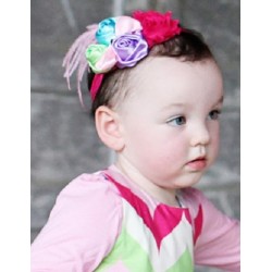 Fuschia Stella Headband RuffleButts